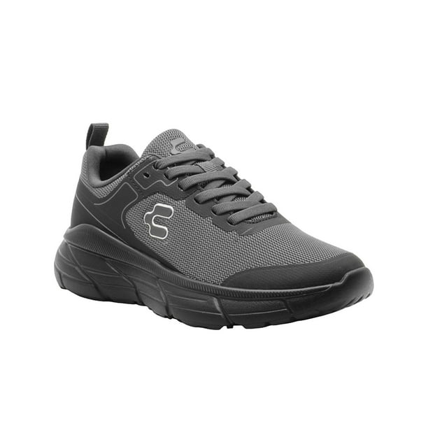 Tenis Running Sport Para Hombre Charly® Color Oxford Negro gris oscuro 25.5