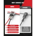 thumbnail image 5 of Foluck 40pc Low Voltage Wire Connectors Set, T Tap 3 Way 2 Pins 1 Pin Splice Wire Connectors 2 Way 2 Pins 1 Pin, Quick Solderless Wire Connector for Automotive, Led Strip, Landscaping, 18-24AWG, 5 of 7