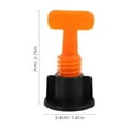 thumbnail image 2 of COOPHYA 50 Sets T-Shaped Orange Ceramic Plastic Reusable Tile Leveler For Construction And, 2 of 8