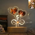 thumbnail image 3 of Personalized Custom Night Light with Couple's Photos and Names - Ideal for Wedding, Anniversary, Birthday, and Valentine's Day Gifts! Customized for Women, Men, Wife, Husband, and Couples., 3 of 8
