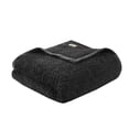 thumbnail image 4 of Woolrich Burlington Contemporary Solid Berber Fabric Twin Blanket in Black, 4 of 5