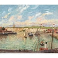 thumbnail image 3 of Camille Pissarro 17x15 Black Modern Framed Museum Art Print Titled - Dieppe's Outlet, Afternoon, Bright Time (1902), 3 of 5