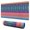 Colorful Pioneer Flower, variant on Long Mouse Pads for Desk,Colorful Geometric Chevron Pattern Desk Mats on Top Of Desks, Desk Mouse Pad Extra Large with 3mm Non-Slip Base and Stitched Edge for Gaming,Office,Work,Home 31.5"x11.8"