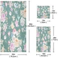 thumbnail image 3 of Flowers & Butterfly Bath Towel Set of 3, Highly Absorbent & Soft Bathroom Towels Set Quick Dry Towels Set for Bathroom Spa Beach (1 Bath Towels, 1 Hand Towel, 1 Washcloth) Washcloth Gift, 3 of 7
