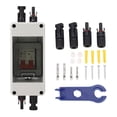 thumbnail image 2 of Mini Circuit Breaker, DC500V Solar PV System Isolator DC Disconnect Switch Combiner Box IP65 Waterproof PV Disconnector for Solar Power Generation System, 2 of 7