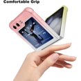 thumbnail image 3 of Designed for Samsung Galaxy Z Flip 5 Case Cute Clear Gradient Design for Women Girl Men,Protective Camera Protection for Galaxy Z Flip 5 -Pink Yellow, 3 of 10