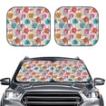 thumbnail image 2 of Sikiie Easter Egg Print Foldable Car Windshield Sun Visor, Car Window Sunshade Suitable for Sedan, SUV and Truck Car Accessories-Small, 2 of 6
