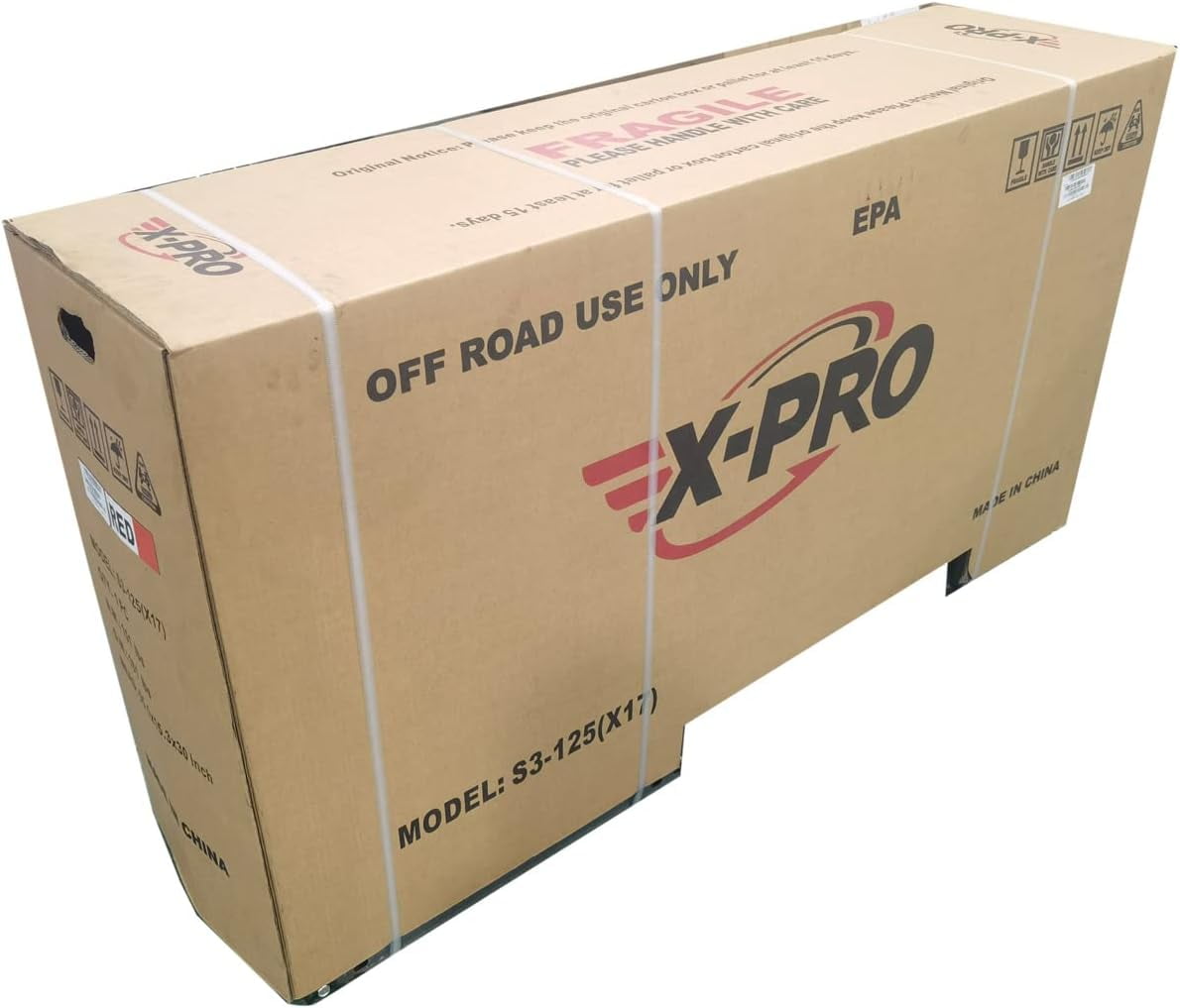 X-Pro X17 Gasoline 125cc Dirt Bike for Adults and Big Boys - Black