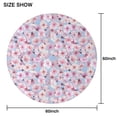thumbnail image 6 of Pioneer Flower Floral Print Pattern Round Tablecloth 60"x60",Wrinkle Wipeable Table Cloth for Kitchen Dining Room Picnic Patio Party, 6 of 6