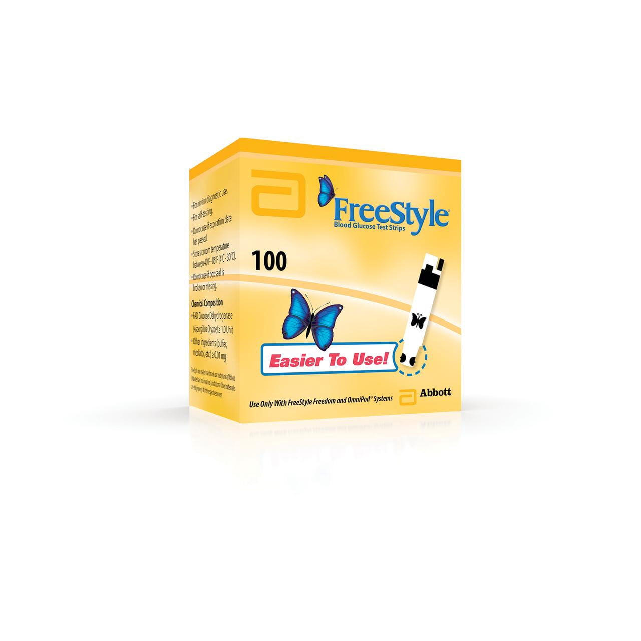 FreeStyle Blood Glucose Test Strips, 100 Count