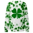 thumbnail image 5 of Craaazy Women's Cozy Crew Neck St. Patrick's Printed Long-Sleeved Shirts Gifts, 5 of 5