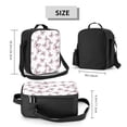thumbnail image 2 of Pofeuu Pink Butterflies (2) Print Lunch Bag Women Insulated Lunch Box Reusable Leakproof Large Spacious Cooler Tote for Women Men, 2 of 7