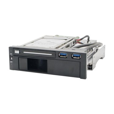 Syba 5.25" Drive Bay Mobile Rack for 2.5" 3.5" SATA HDD with USB3.0 Ports