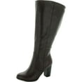 thumbnail image 4 of Style & Co. Womens Addyypwc Faux Leather Wide Calf Knee-High Boots, 4 of 4