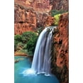thumbnail image 2 of Larry Malvin 11x14 White Modern Wood Framed Wall Art Titled - Havasu Falls II, 2 of 5