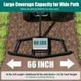thumbnail image 2 of Gymax 66'' Wide Driveway Drag Tow Behind Landscape Leveling Rake w/Reinforced Bars, 2 of 7