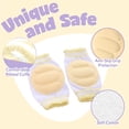 thumbnail image 3 of Rodilleras antideslizantes para bebés, rodilleras transpirables para gatear para protección del bebé, 3 of 5