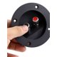 thumbnail image 3 of 2 Pcs 3.5" Diámetro Altavoz de Audio Redondo Taza 2 Terminales Placa de Conexión Negra, 3 of 3
