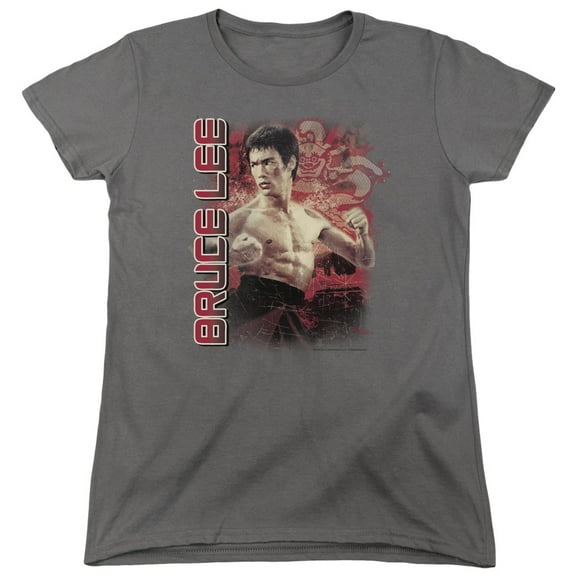 Bruce Lee Fury S/S Women's T-Shirt Charcoal
