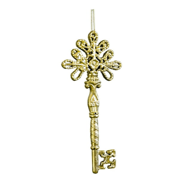 Decoración colgante para árbol de Navidad, colgante para ventana, fiesta, decoración del hogar, vacaciones, Navidad Llave 7x13x15cm