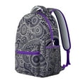 thumbnail image 2 of Exotic Paisley Artwork School Backpack Durable and Comfortable Bohemian Vintage Floral Students Backpack with Retro and Abstract Pattern, 2 of 6