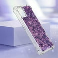 thumbnail image 3 of Glitter Liquid Case for Nothing Phone 1 for Gi     Women, Bling Quicksand Clear Soft TPU Cover Shiny Sparkle Luxury Floating Protective Case for Nothing Phone 1      Purple, 3 of 14