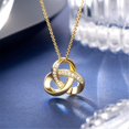 thumbnail image 5 of KDSJSXW Gold Necklaces for Women 2024 Unlimited Diamond Pendant Necklace Sterling Silver Necklace for Women Gold Choker Necklaces for Woman Prom Jewelry(Gold,One Size), 5 of 6