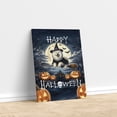 thumbnail image 3 of Happy Halloween Samoyed Witch Pumpkins Bats Vertical Matte Canvas Poster Siberian Sammy Dog Lover Wall Art Home Decor - 13012, 3 of 5
