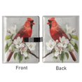 thumbnail image 2 of Leather Notebook with Pen Holder Writing Notepad Includes 100 Pages Lined Journal Beautiful Red Bird, 2 of 6