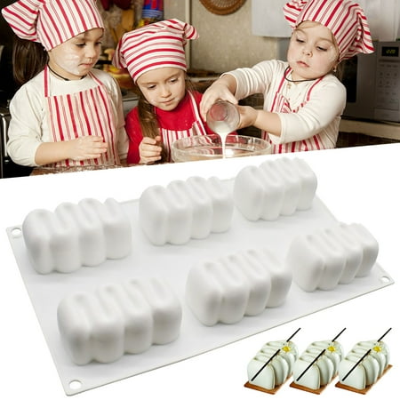 

olkpmnmk Christmas Decorations Clearance Christmas Cute Silicone Cake Tool Puff French DIY Baking Kit Multi-color