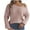 Pink, variant on Lindreshi Sweaters for Women Clearance Fashion Women's Casual Long Sleeve Off-The-Shoulder Solid Acrylic Tops Blouse