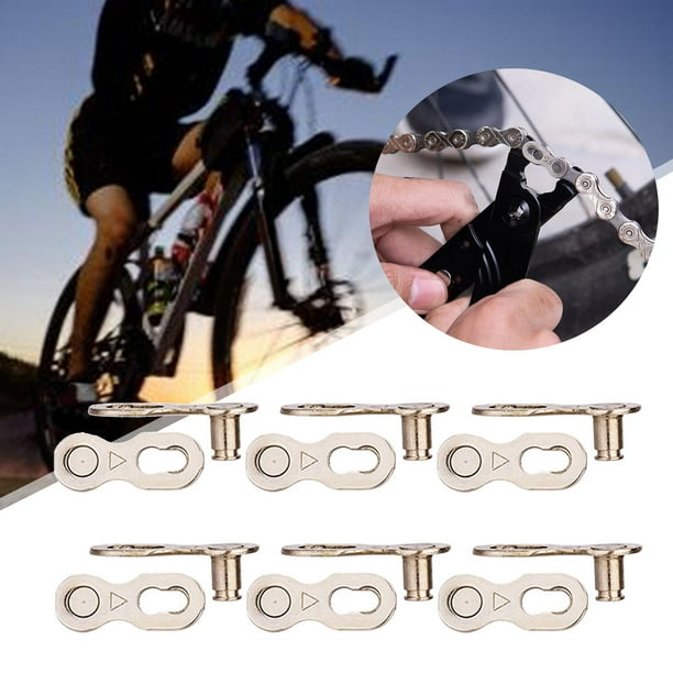 6 pares de material acero, eslabón de cadena principal, conector de junta de , engranaje de eslabón , accesorios de Clip para 6, 7, 8, , 6S 7S 8S DYNWAVEMX cadena de bicicleta
