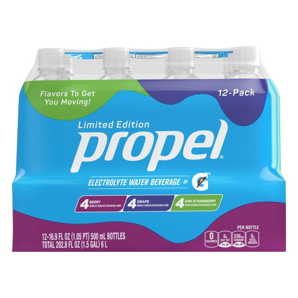 Propel, 3 Flavor Variety Pack, Zero Calorie Sports Drinking Water with