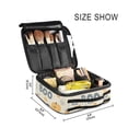 thumbnail image 3 of FORMRS Travel Makeup Bag Large Capacity Train Case Cosmetic Organizer with Adjustable Dividers, Halloween Cute Pumpkins, 3 of 8