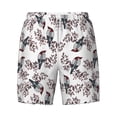 thumbnail image 4 of Lsque Mens Swim Trunks Bird Pattern - Bathing Suit Compression Liner - Beach Swim Shorts Swimwear - (S-3XL) - Stretch Quick Dry -Medium, 4 of 9