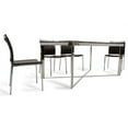thumbnail image 2 of 30" Wood  Steel  and Glass Dining Table, 2 of 5