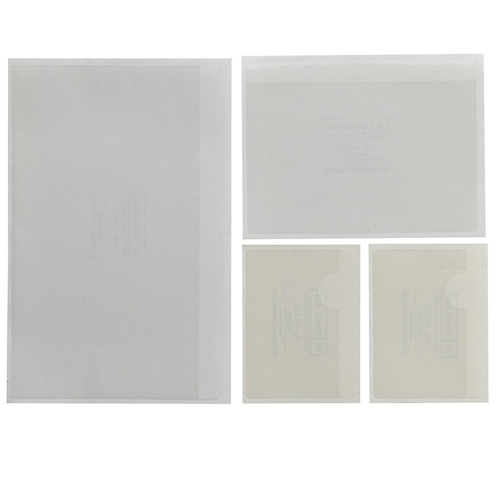 SelfAdhesive Poly Pocket, Variety Pack, Clear, 24 Per Pack (68167), Use self adhesive poly