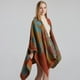 thumbnail image 4 of Nueva Moda Invierno Cálido Ponchos A Cuadros Capas Para Mujeres Chales Gruesos Envolturas Simulación Cachemira Acolchado Siesta Manta Noticed AP007116-05, 4 of 6