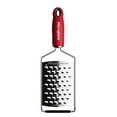 thumbnail image 3 of Microplane Gourmet Extra Wide Ultra Coarse Stainless Steel Grater - Red, Ergonomic Handle, 3 of 5