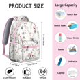 thumbnail image 5 of Artistic Floral Print Students’s Backpack Lightweight and Adjustable Strap School Bag with Romantic Rose and Peony Pattern, 5 of 5
