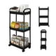 thumbnail image 1 of Carrito Auxiliar Organizador Multiusos Almacenaje 3 Niveles Negro, 1 of 5