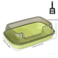 thumbnail image 3 of Top Entry Litter Box,Semi-enclosed Cat Litter Box Top Entry Lid High Sides Odor Control Covered Litter Box with Spoon Filter for Hassle-free Cat Hygiene, 3 of 6