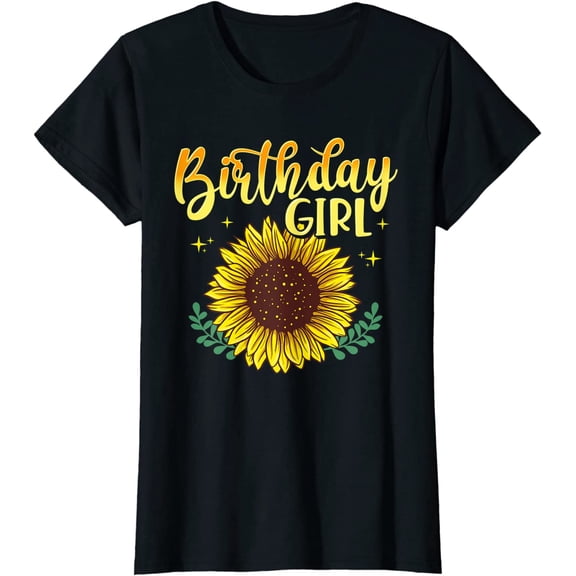 Sunflower Birthday Girl Party Family Matching T-Shirt