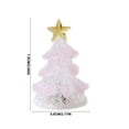 thumbnail image 2 of Tabletop Christmas Night Light, Lighted Mini Glass Christmas Tree with Star Topper, Festive Holiday Centerpiece for Home Mantel Shelf Office Desk Party Decoration, 2 of 7