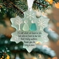 thumbnail image 2 of Snowflake-Shaped Sea Glass Friendship Decor, Timeless Friendship Keepsake, Snowflake Christmas Decorations Friendships Ornaments for Christmas Tree Hanging, Sea Glass Art for Best Friends (1PCS), 2 of 9