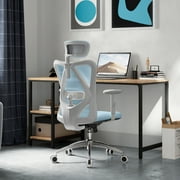 SIHOO M18 Ergonomic Office Chair, High Back Computer Chair, Adjustable Computer Desk Chair with Lumbar Support, 300lb,Blue