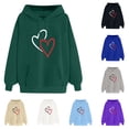 thumbnail image 4 of Women's Hoodies Pullover Graphic Funny Long Sleeve Sweatshirts Unisex Drawstring Winter Fashion Tops with Pocket(Beige,L), 4 of 5