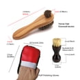 thumbnail image 6 of DOOGALKAI 8Pcs Horsehair Shoes Brush Kit, Boot Suede Shoe shine Set Oil Polish Tool Cleaning Care , Bristle Brush For Polishing Shoes Boots Bags Car Seat Sofa, 6 of 10