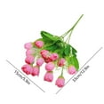 thumbnail image 3 of 15 Tulips Magnolia Buds Artificial Flowers for Home Decoration - Lifelike Silk Flower Arrangements for Indoor and Outdoor Use, 3 of 6