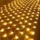 thumbnail image 1 of Red de luces LED de 3 x 2 m para decoración navideña, fiesta, interior, 8 programas de cambio de luz, luces de cuerda de hadas impermeables, decoración navideña romántica, blanco cálido oso de fresa Electrónica, 1 of 5